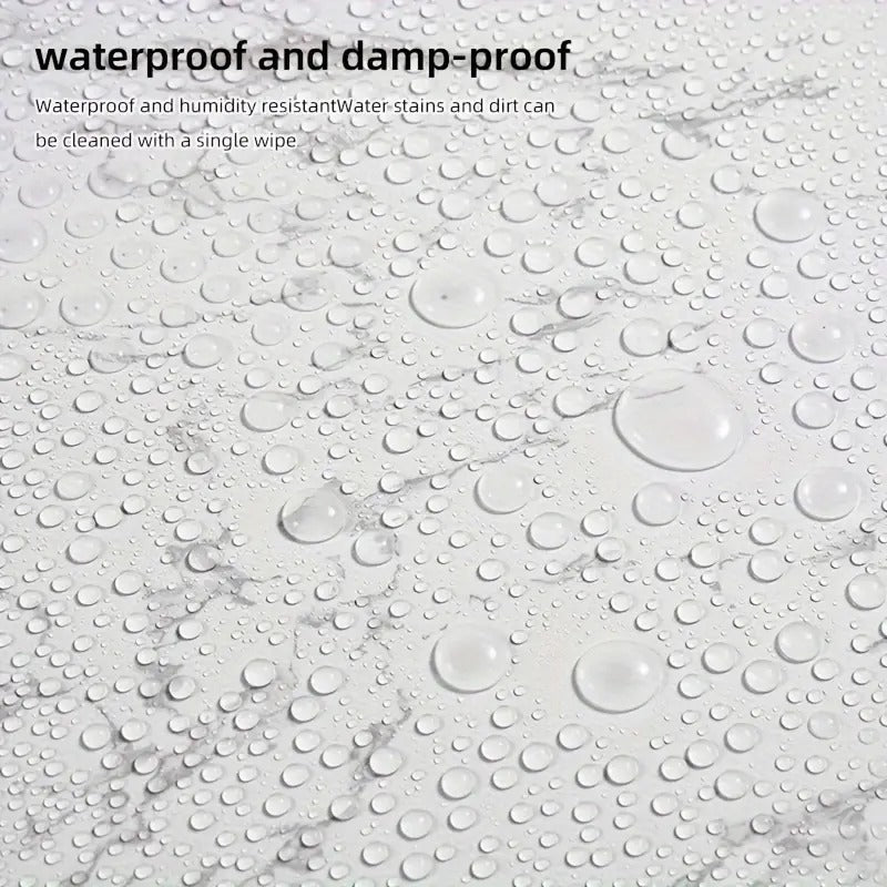 White Marble Sticker Waterproof  (60200)