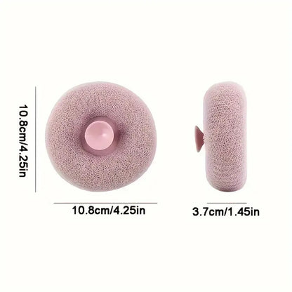 Loofah Bath Sponge Body Scrubber Mesh for Men Women | 2-in-1 Bath Super Soft Suction Cup Bath Brush, Bath Shower Loofah Sponge, Exfoliating Bath Sponge Cleaning Brush for Body