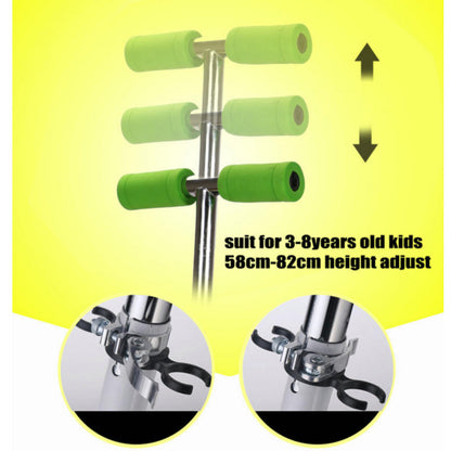 Foldable Scooter Cycle with Height Adjustment & Led Light on Wheel (Break and Bell) for Boys and Girls