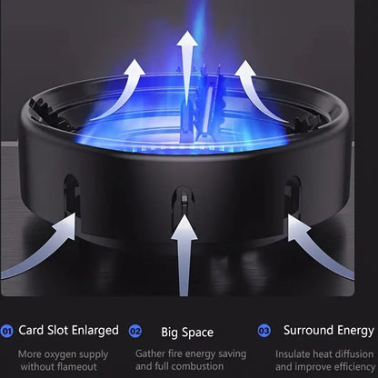 Gas Saver Burner Stand Gas Chula Burner Gas Saver Stand Jali Ring Fire & Windproof Energy Saving, Gas Chula Support Stand 4 Legs Supported For Indian Gas