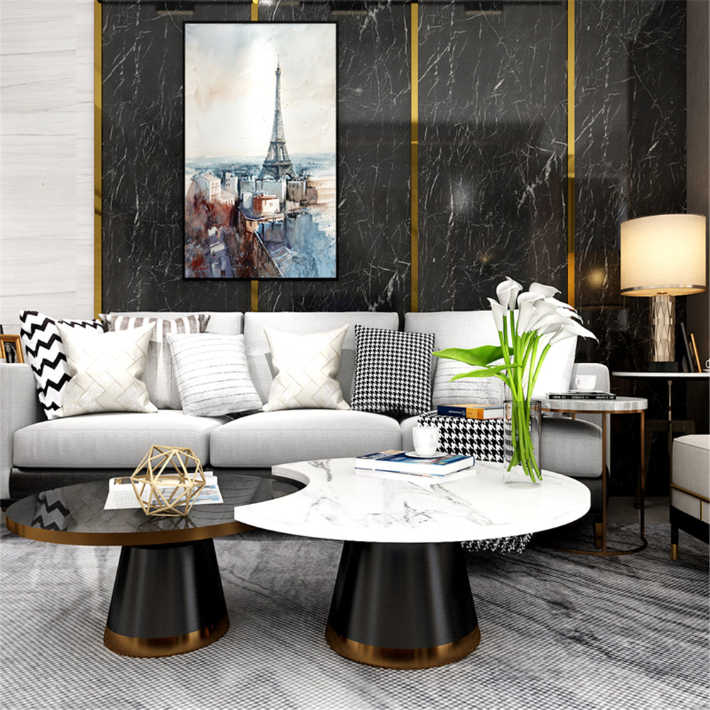 Black Marble Foil Kitchen Stickers Oil-Proof Waterproof Self Adhesive Wallpaper PVC Bathroom Wall Stickers Contact Paper(Black Marble 60 * 200CM)