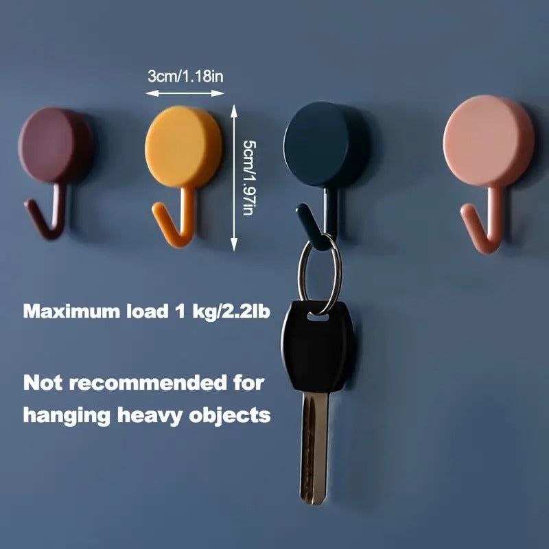 ROUND ADHESIVE HOOKS PACK OF 10