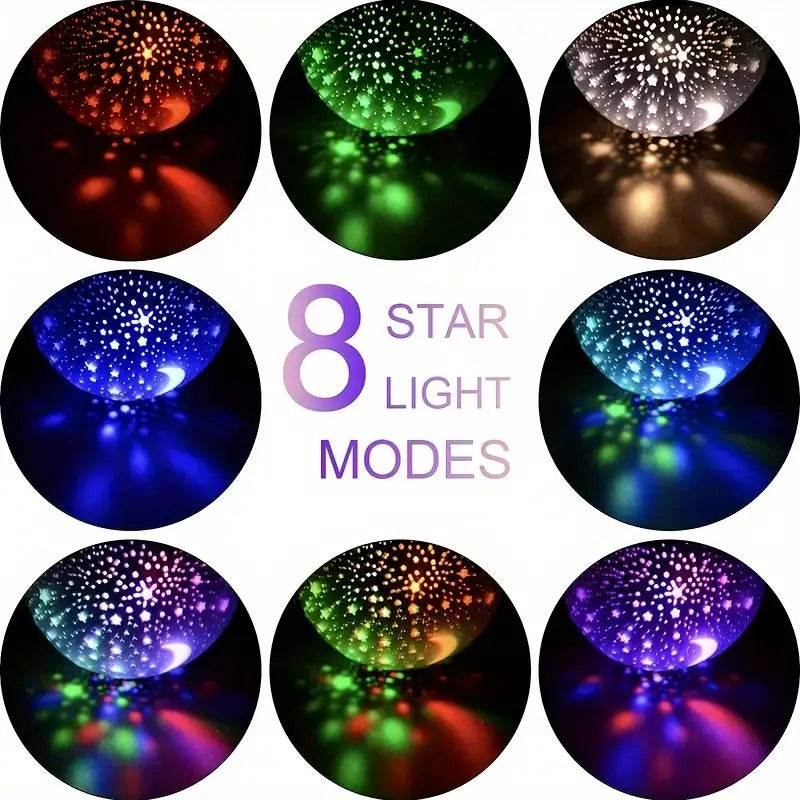 Star Master Galaxy Night Projector Lamp Ceiling Led Light 360 Rotating Colorful Lights Starry Space Projection Home Room Decoration Design, Toys Gift for Kids Boy Girl, Plastic, Multicolor