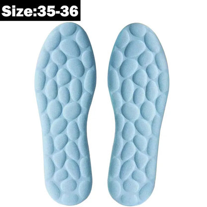 Memory Foam Sports Shoe Insoles for Men and Women: Elastic Shock Absorbing Height-Increasing Cuttable, Breathable, and Soft Honeycomb Orthotic Inserts