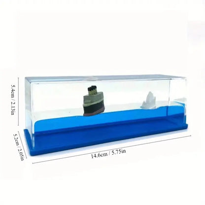 Titanic Wave Cruise Ship, Car Dashboard Toy Unsinkable Ship Showpiece for Car Home Office and Gifting. A Soothing & Satisfying Floating Design Unsinkable Ship Dashboard