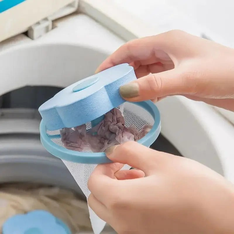 Washing Machine Floating Lint Mesh Bag Net Hair Filter Remover Net Pouch Hair Catcher Lint Catcher for Household Tool