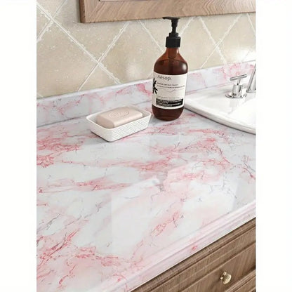 waterproof vinyl sheet for kitchen, Marble Kitchen Oil Proof vinyl Foil Stickers, Kitchen Backsplash Wallpaper, Self-Adhesive Wall Sticker Anti-Mould and Heat Resistant for Walls Drawer