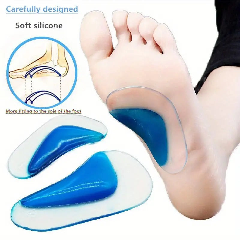 Arch Support Insoles Fits for Flat Feet & Plantar Fasciitis Orthotic Arch Pads for Women and Men, Gel High Cushion Insert