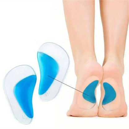 Arch Support Insoles Fits for Flat Feet & Plantar Fasciitis Orthotic Arch Pads for Women and Men, Gel High Cushion Insert