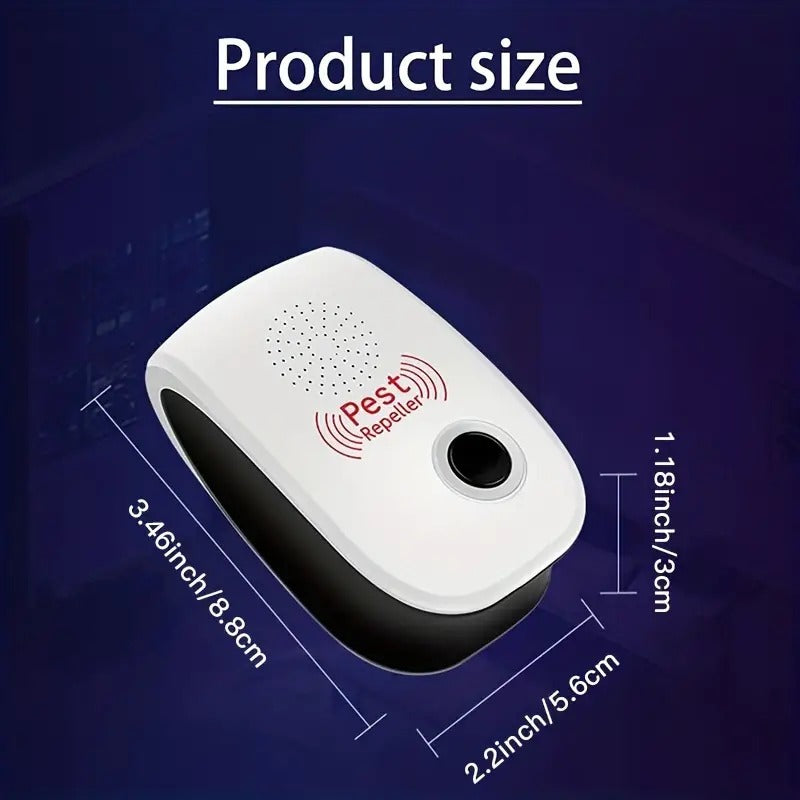 Ultrasonic Pest Repeller to Repel Rats, Cockroach, Mosquito, Home Pest & Rodent Repelling Aid for Mosquito, Cockroaches, Ants Spider Insect Pest Control Electric Pest Repelling