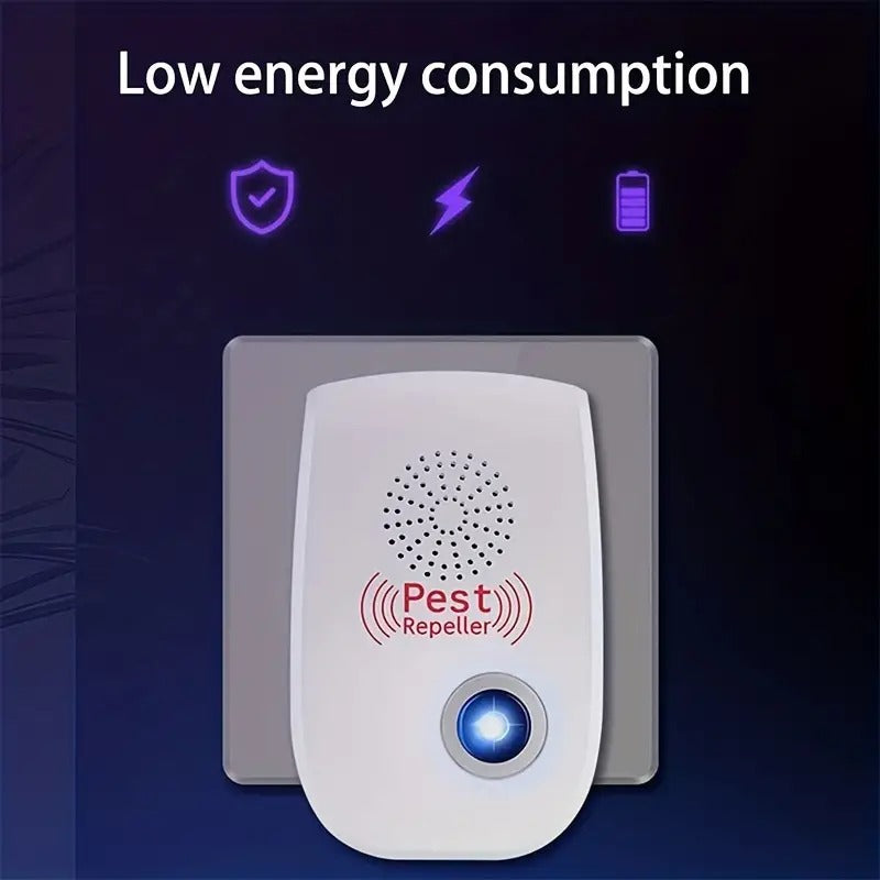 Ultrasonic Pest Repeller to Repel Rats, Cockroach, Mosquito, Home Pest & Rodent Repelling Aid for Mosquito, Cockroaches, Ants Spider Insect Pest Control Electric Pest Repelling