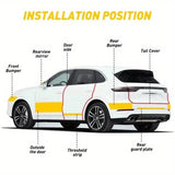 All White Car Door Transparent Carbon Fiber Seal Strip Door Edge Guard–Universal Fit