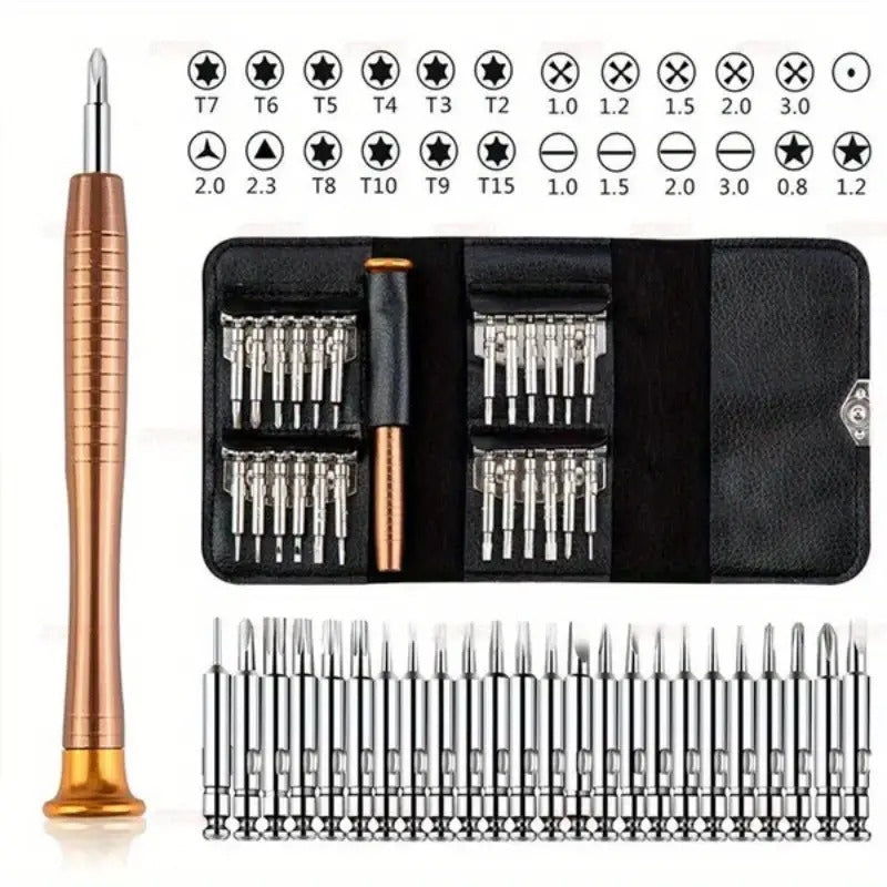 25 in 1 Precision Screwdriver Set Multi Pocket Repair Tool Kit for laptop/mobile phones/spectacles/watch