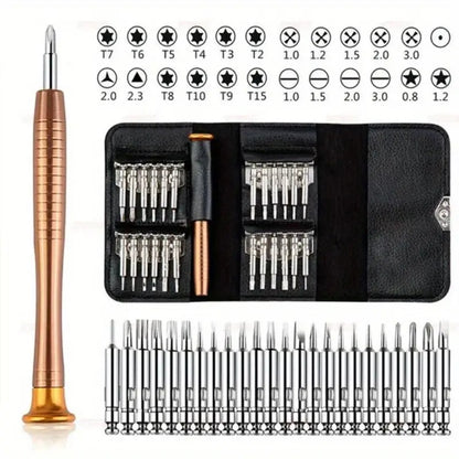 25 in 1 Precision Screwdriver Set Multi Pocket Repair Tool Kit for laptop/mobile phones/spectacles/watch