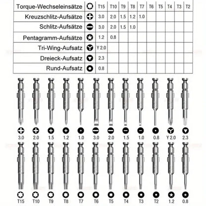 25 in 1 Precision Screwdriver Set Multi Pocket Repair Tool Kit for laptop/mobile phones/spectacles/watch