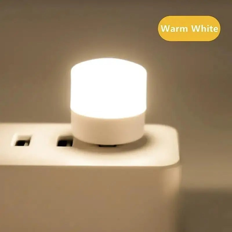 Plug in LED Night Light Mini USB LED Light Flexible USB LED Ambient Light Mini USB LED Light, LED Portable car Bulb, Indoor, Outdoor, Reading, Kitchen,Sleep