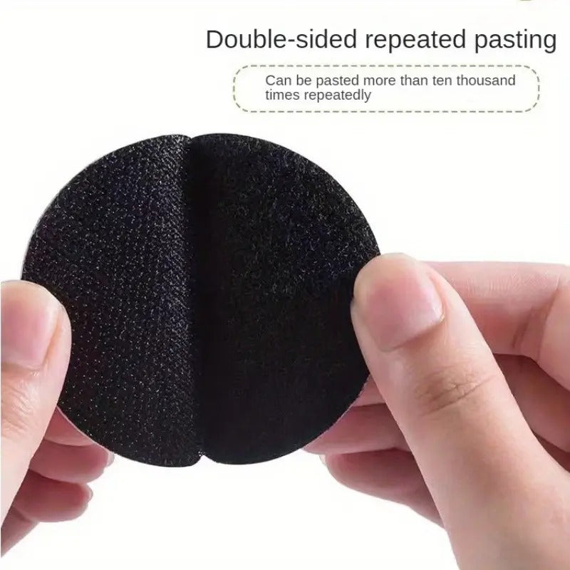 2 Sided Adhesive Round Stickers Extra Strong Hold Multipurpose Hook & Loop Fasteners for Home Office DIY Projects Sticky Back Tape Versatile Fastening Solution Long-Lasting