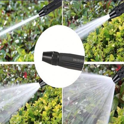 Washing Spray Gun for Car Wash Bike, 1/2'' Hose Pipe High Pressure Water Gun Nozzle Adjustable Car Washer Gun Jet Spray for Garden & Window (Adjustable Spray Black + Attachment)