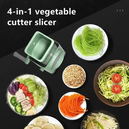 Multifunctional Time Rotary Vegetable Round Slicer | Round Mandoline Slicer, Grater, Shredder Salad Maker Suction Base Cutter for Vegetables, Fruit, Cookies, Oreos, Nuts