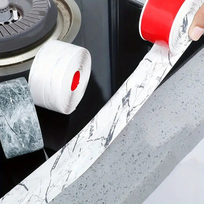 Waterproof Tape for Kitchen Sink Oil Proof Caulk Kitchen Sink Tape Waterproof for Corner Caulk Self Adhesive Sealing Tape Gap Sealer for Platform Bathroom