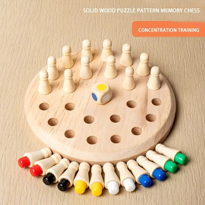 Toys Wooden Memory Matchstick Chess Game, Multicolor Kids Intelligence Game I Made in India, Multicolor Matching Games, Wooden Memory Match Stick Chess Game