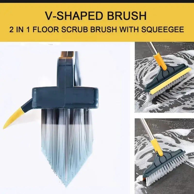 3-in-1 Bathroom Cleaning Brush with Wiper