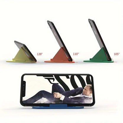 Portable Three-Sided Triangle Desktop Stand Mobile Paradise Universal Phone Pyramid Shape Holder Desktop Stand (Multi Color)