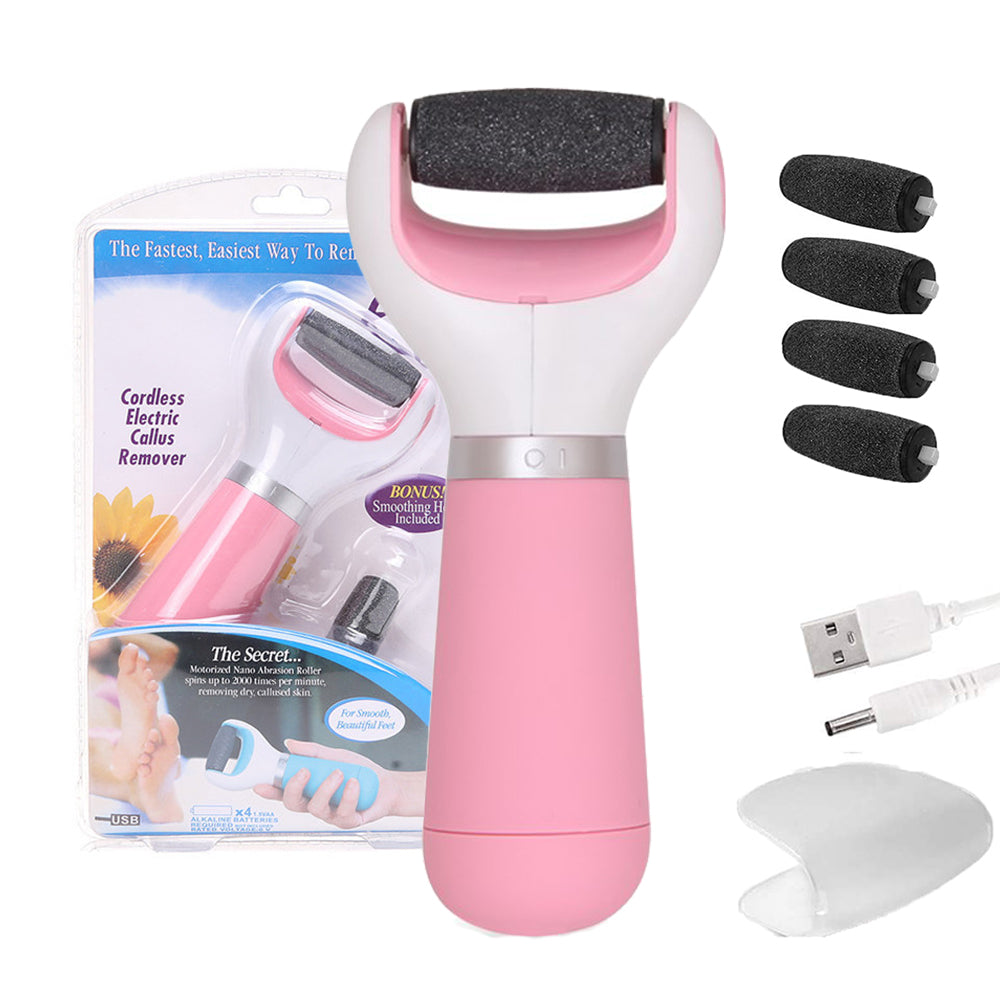 USB Pedicure Foot Scrubber File Callus Remover For Dead Skin For Feet For Women Smooth Pedicure USB Roller For Feet Cleaning Scrubber