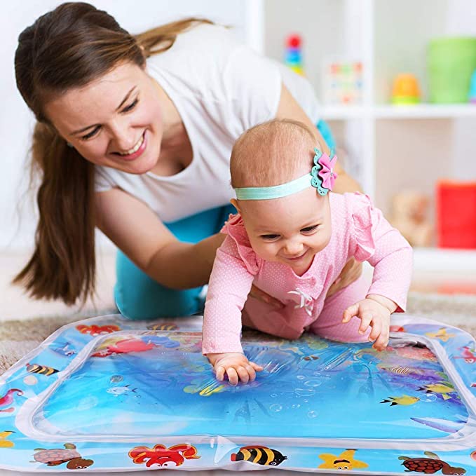 Baby Water Play Mat for Infants and Toddlers Baby Toys for 3 to 24 Months, Strengthen Your Baby's Muscles, Portable, Multicolour