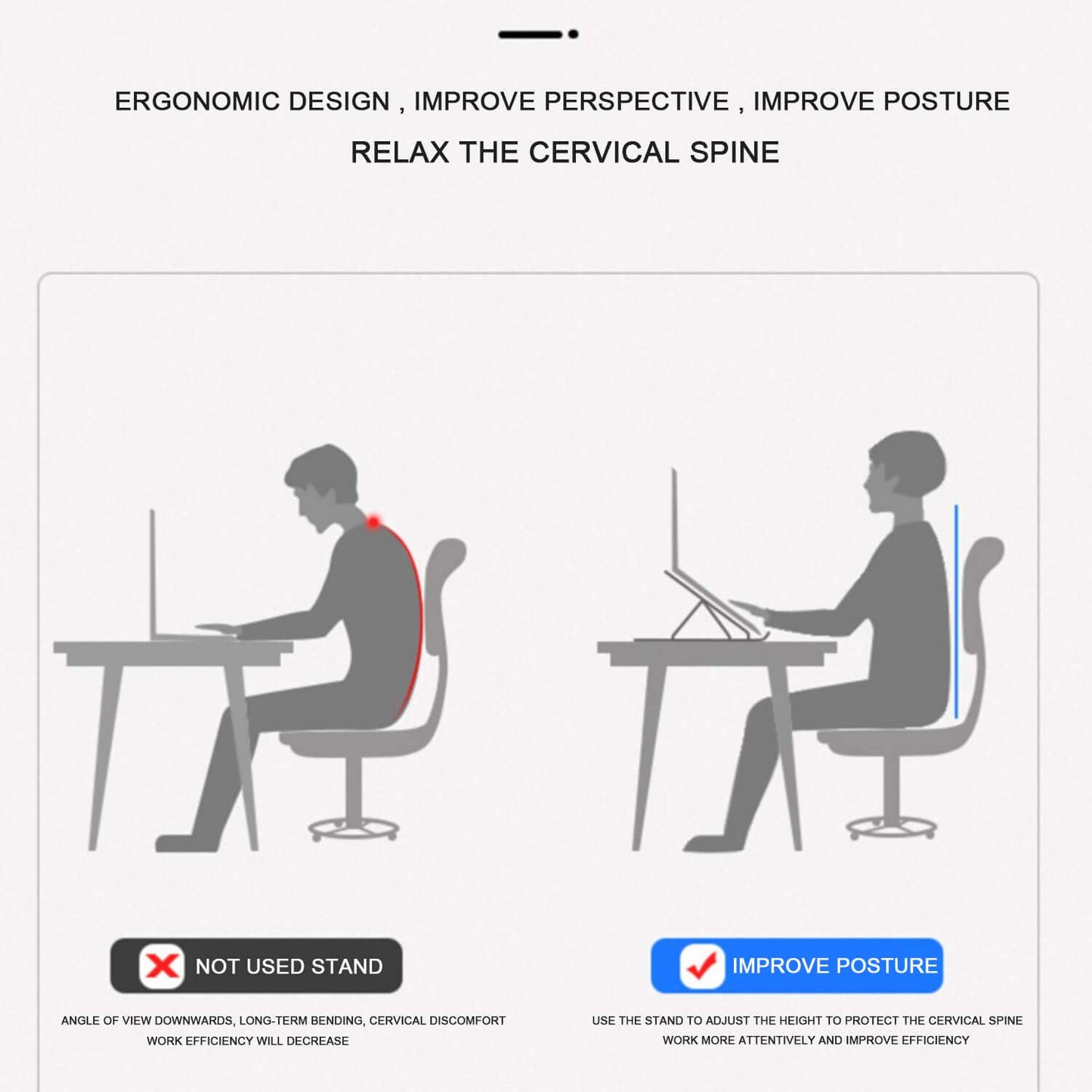 ADJUSTABLE LAPTOP TABLE STAND