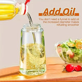 2 in 1 Glass Oil Sprayer and Dispenser Bottle
