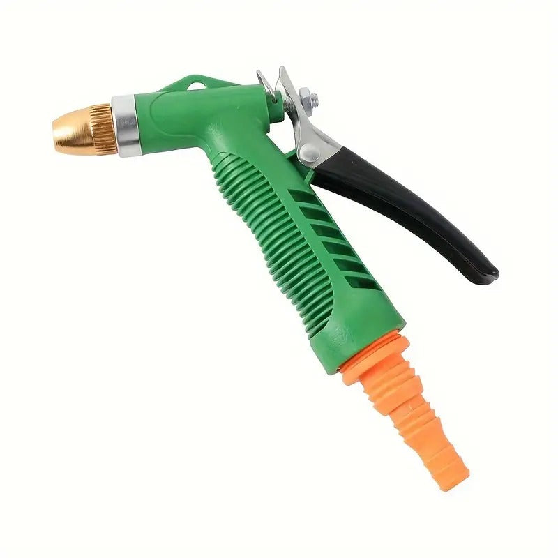 High Pressure Water Spray Gun Nozzle for Car,Bike,Plants Multi Functional for Gardening Car Washing, Plastic/Green(Pack of 1)