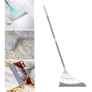 Magic Broom Silicon Floor Wiper 180 Degree Rotating Squeegee Broom for Cleaning Silicon Rubber Floor Scrubber for Home Garage Bathroom Tile Marble Glass Window Cleaning