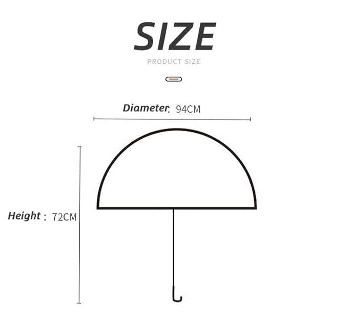 Stylish & Child Safe Classic Dot Printed Foldable Umbrella for Kids