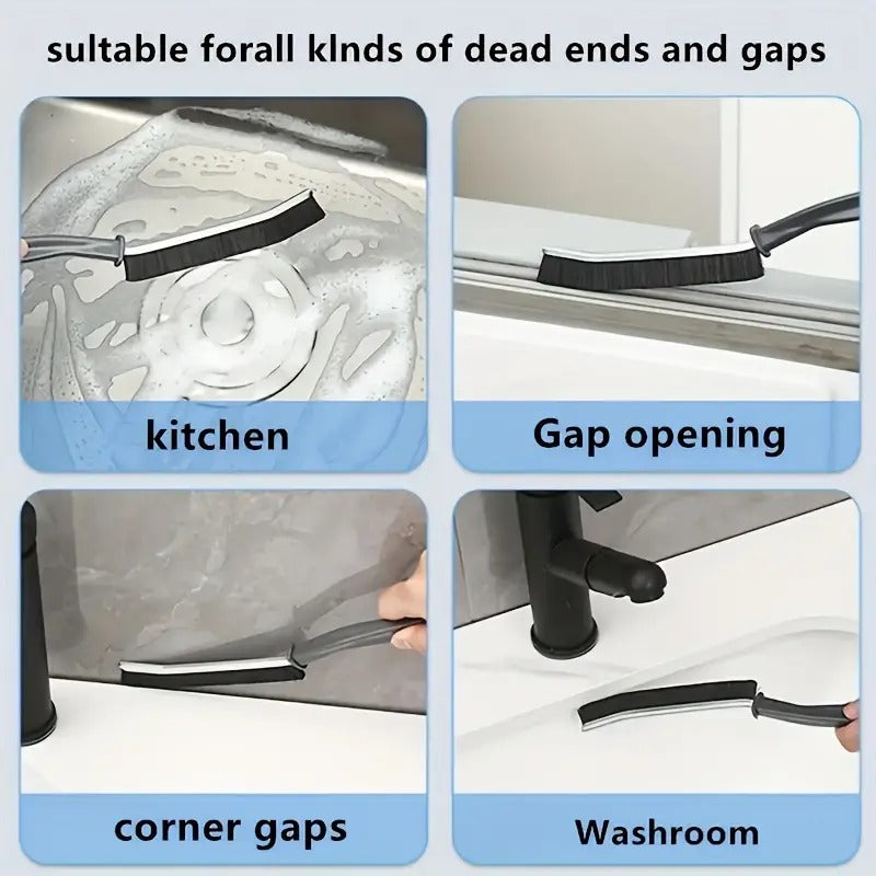 Plastic Gap Cleaning Brush,Bathroom Gap Cleaning Brush,Clean The Dead Corners Of Kitchen Tiles,Multifunctional Window Slots,Multi-Purpose Door Window Track Deep Cleaning Brush(Gap Brush)