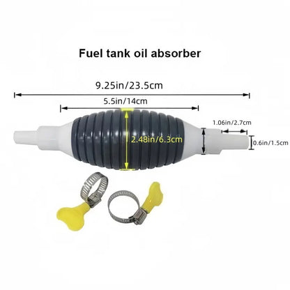 Fuel Transfer Pump, Oil Transfer Pump, High Flow Siphon Hand Oil Pump, Portable Manual Car Fuel Transfer Pump for Petrol Diesel Oil Liquid Water Fish Tank with 2M Syphon Hose