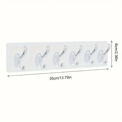 Wall Hooks for Hanging Strong, 10 Pack Adhesive Hooks for Wall Heavy Duty, Wall hangings, Kitchen Accessories Items (S Shape Strip Hook