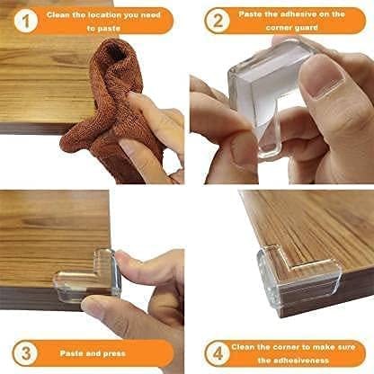 Edge Protector for Furniture Table Corner Guards for Sharp Edges Silicon Corner squer Protector