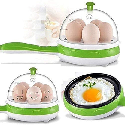 Electric Non Stick Fry pan Egg Boiler Egg Cooker,Multifunctional Egg Boiler and Pizza Frying pan,2 in 1 Handle Single Layer Egg Boiler,2 in 1 Handle Single Egg Boiler