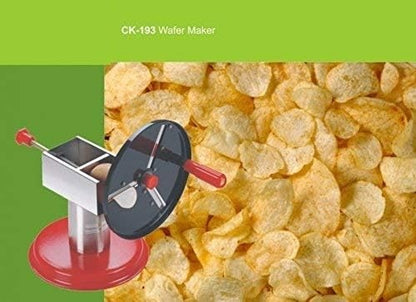 Wafer Maker Machine Slicers|| Vegetable & Fruit Slicer, Potato Slicer|| Machine with Finger Fruit and Vegetable Peeler