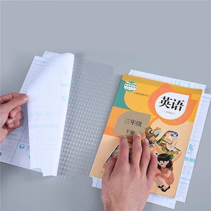 Transparent Paper Sticker Book Cover, Waterproof School Textbook Protective Case Cover, Can Be Cut Self-Adhesive A4 Book Cover (Set of 30 Pcs, 3 Sizes Book Cover)