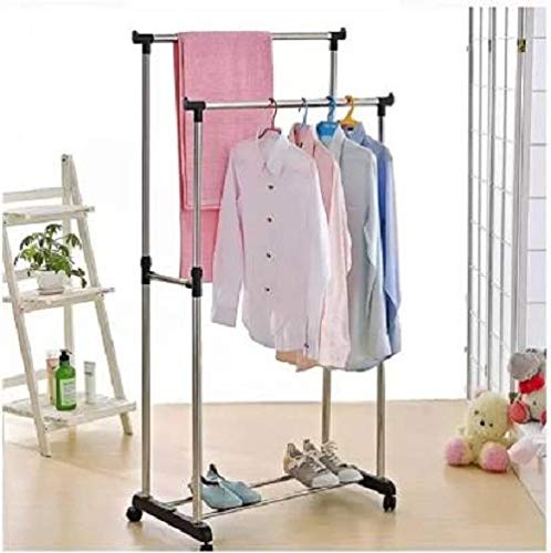 STAINLESS STEEL DOUBLE POLE CLOTH DRYING STAND