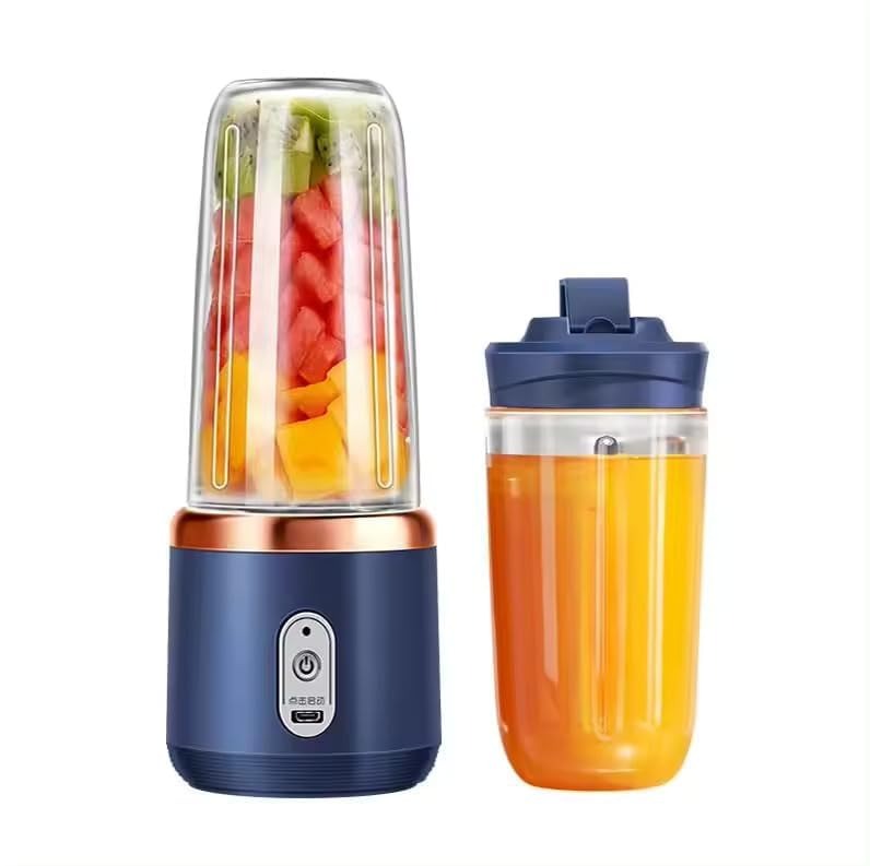 Portable Blender Electric Juicers Fruit Mixers USB Rechargeable Smoothie Mini Personal Juicer 6 Blades 3Gears With 1500 Mah