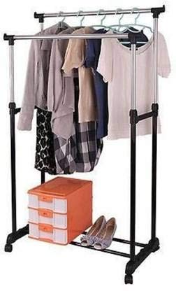 STAINLESS STEEL DOUBLE POLE CLOTH DRYING STAND