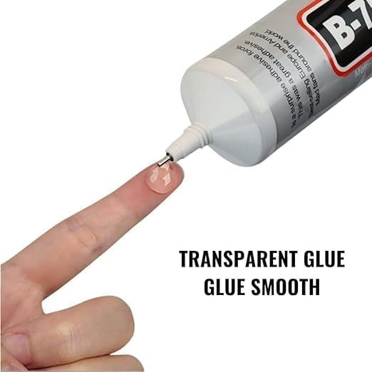 B-7000 Multi-Purpose Adhesive Glue (50ML) | Ideal for Crystal Crafts, Jewelry, Beads, Clothing, Shoes, Fabrics