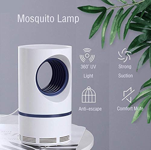 Blue Hole Mosquito Trap Killer Electric Indoor Mosquito Trap Usb Power Insect Mosquito Killer Uv Light Led Mosquito Lamp Non-Toxic No Zapper Suction Fan Large