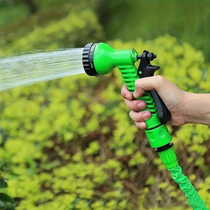 Garden Hose 7 Pattern High Pressure Garden Hose Nozzle Water Spray Gun With Leak Proof 2 Pcs Metal Grip Lock Gardening Washing Gun