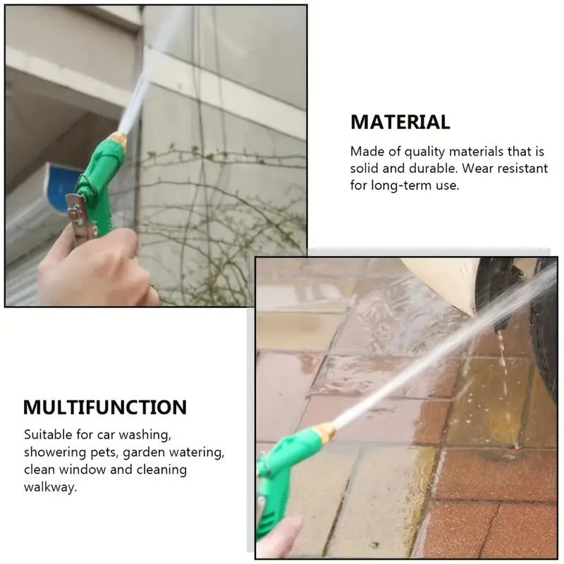 High Pressure Water Spray Gun Nozzle for Car,Bike,Plants Multi Functional for Gardening Car Washing, Plastic/Green(Pack of 1)