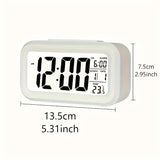 Small White Digital Alarm Clock