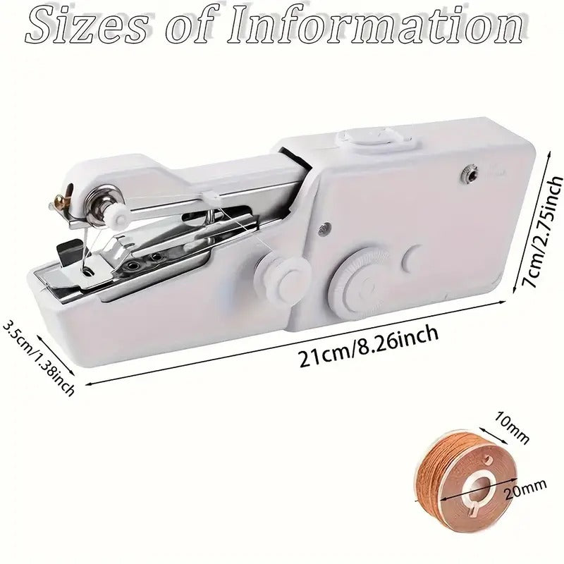 Electric Handy Stitch Mini Hand Sewing Machine Stapler Style Mini Machine Home Tailoring Silai Machine Emergency Stitching Handheld Sewing Machine For Emergency Stitching